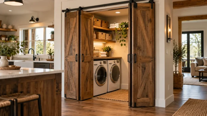 Bifold Barn Doors Space-Saving Ideas and Costs Bifold Barn Doors Space-Saving Ideas and Costs